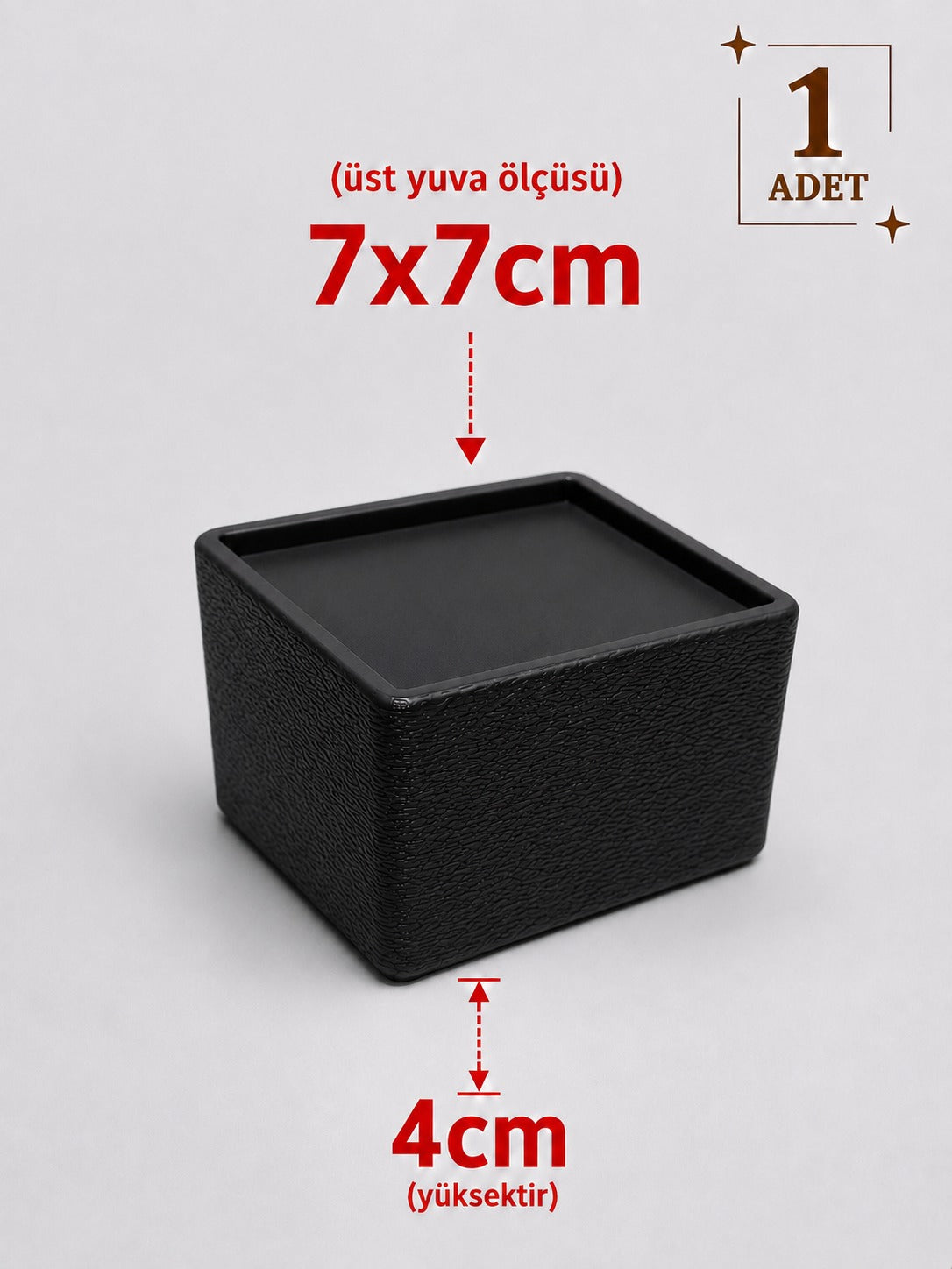 Kare Mobilya Ayak Yükseltici – 1 Adet