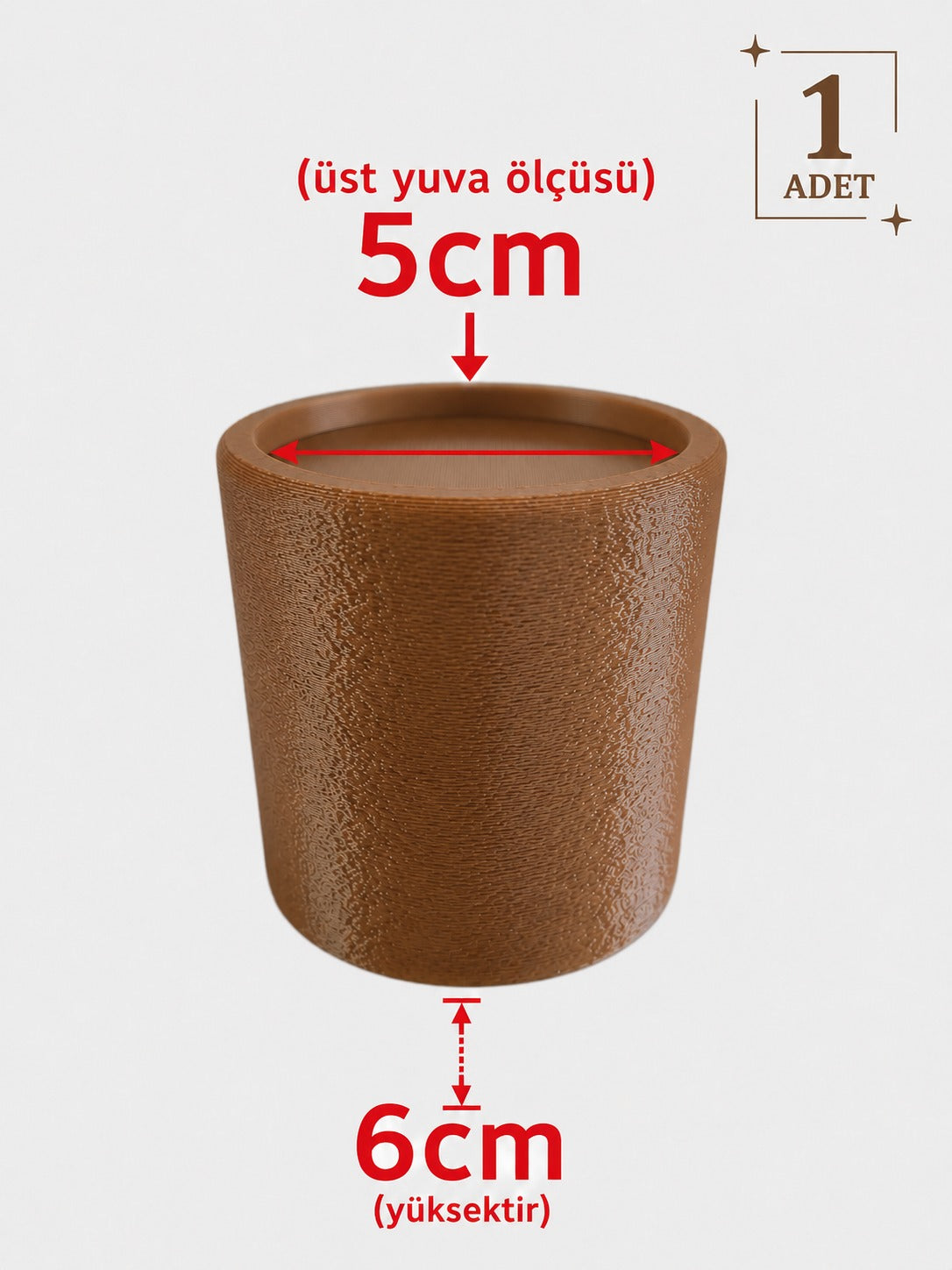 Yuvarlak Mobilya Ayak Yükseltici – 1 Adet