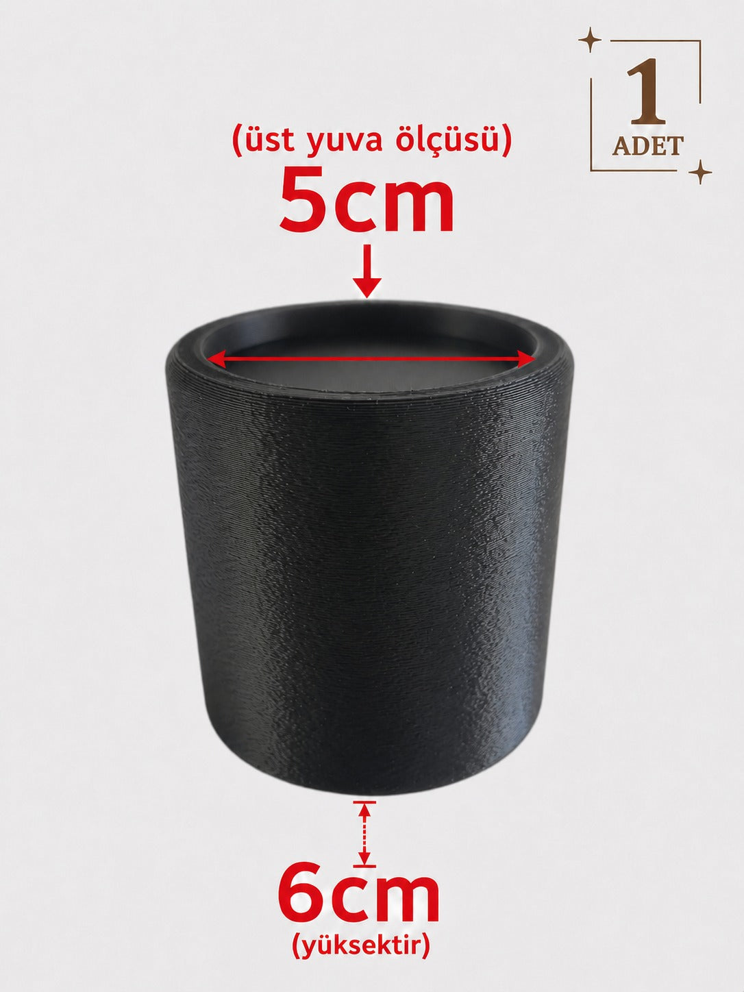 Yuvarlak Mobilya Ayak Yükseltici – 1 Adet