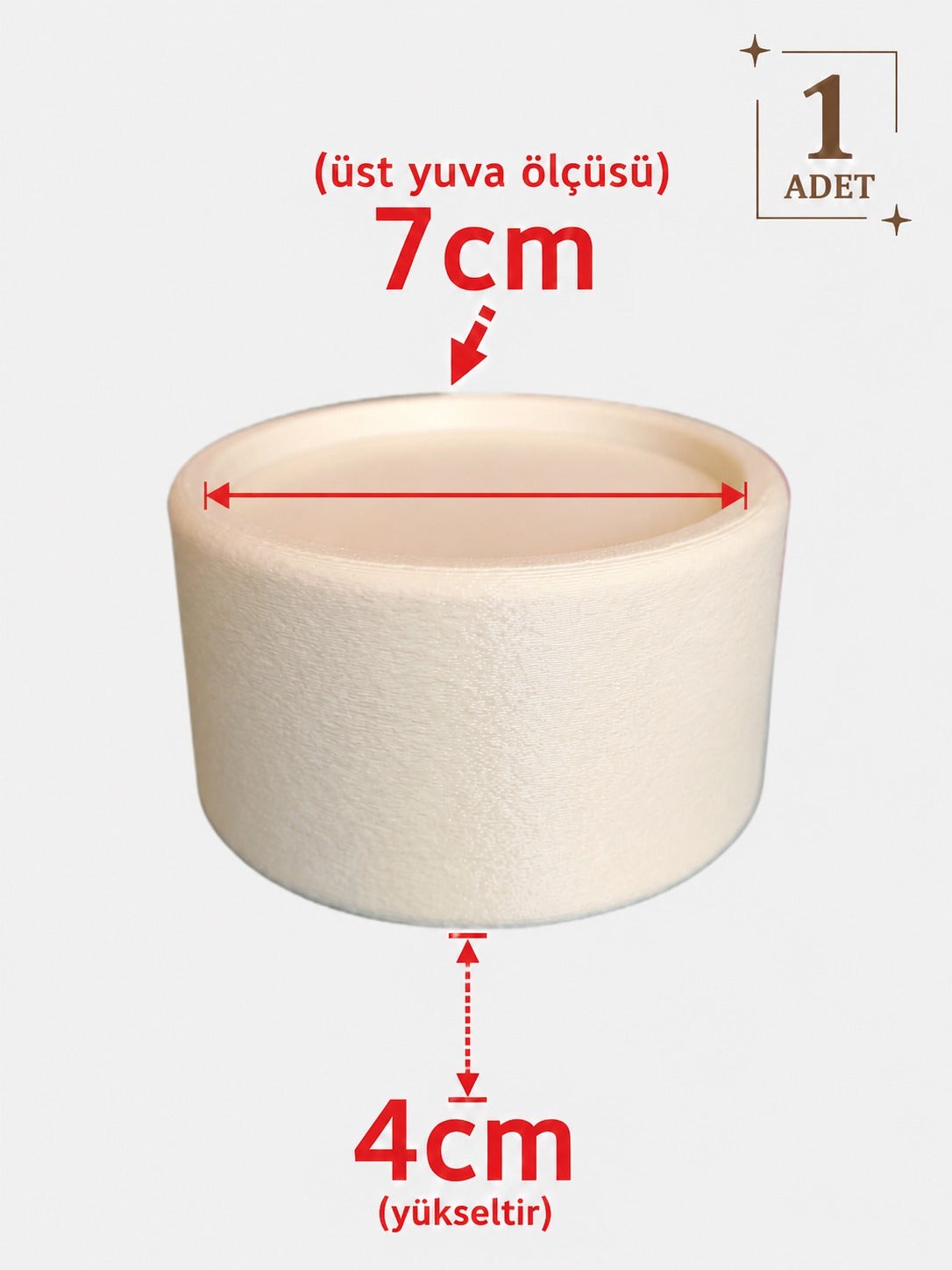 Yuvarlak Mobilya Ayak Yükseltici – 1 Adet