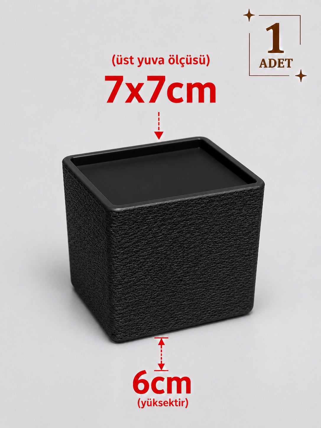 Kare Mobilya Ayak Yükseltici – 1 Adet