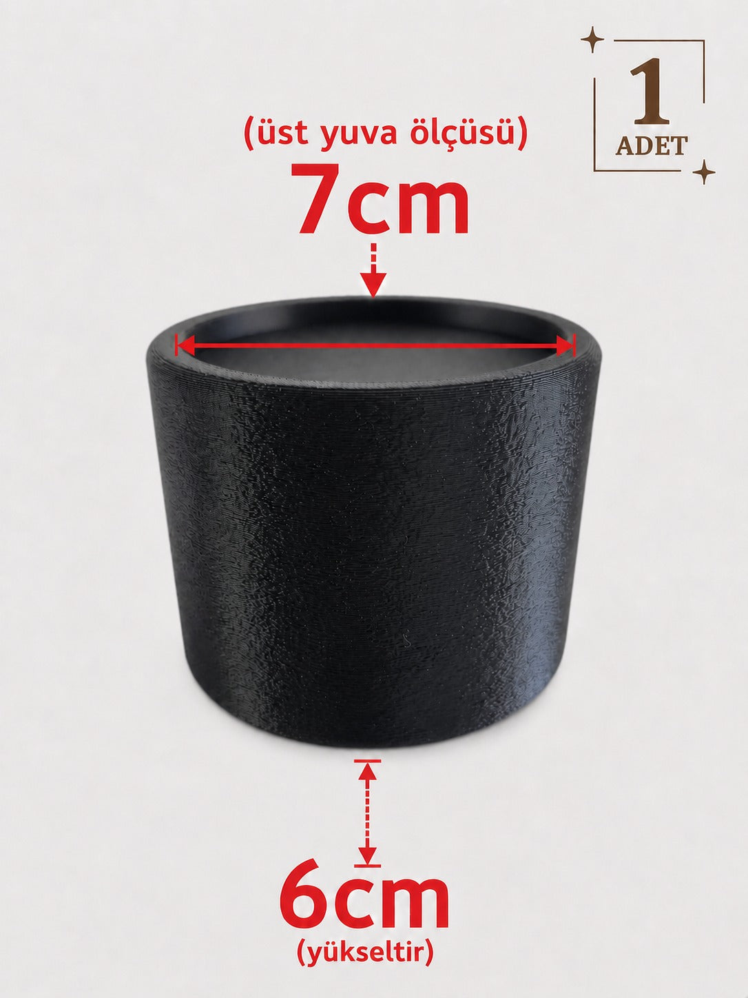 Yuvarlak Mobilya Ayak Yükseltici – 1 Adet
