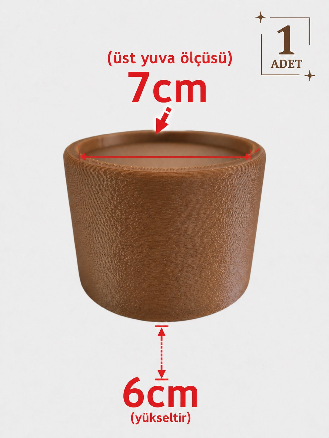 Yuvarlak Mobilya Ayak Yükseltici – 1 Adet