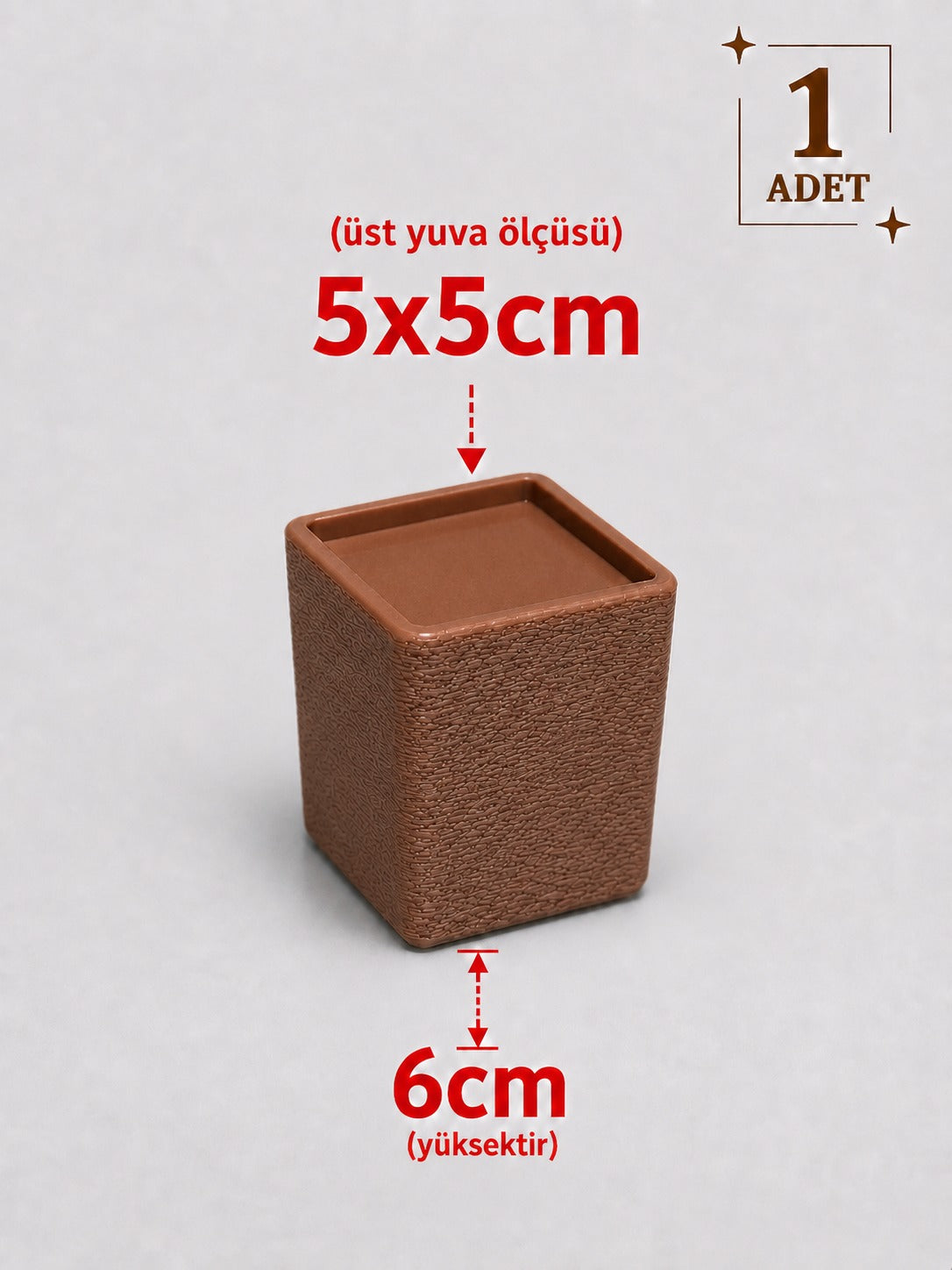Kare Mobilya Ayak Yükseltici – 1 Adet