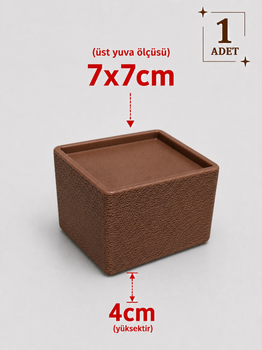 Kare Mobilya Ayak Yükseltici – 1 Adet