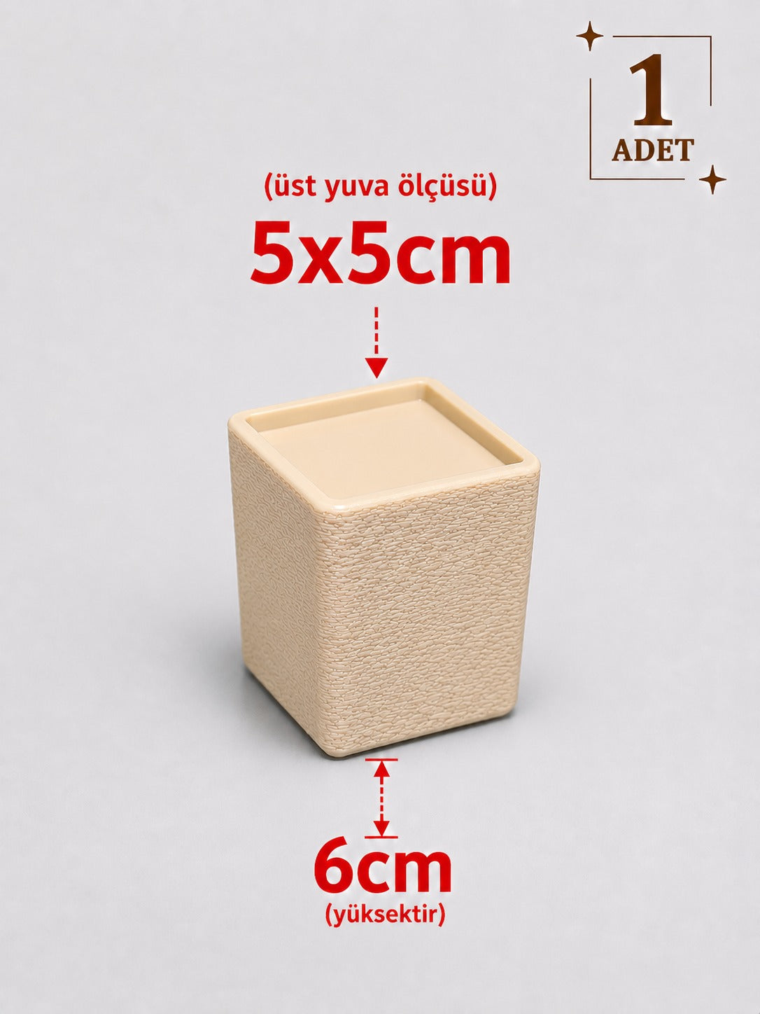 Kare Mobilya Ayak Yükseltici – 1 Adet