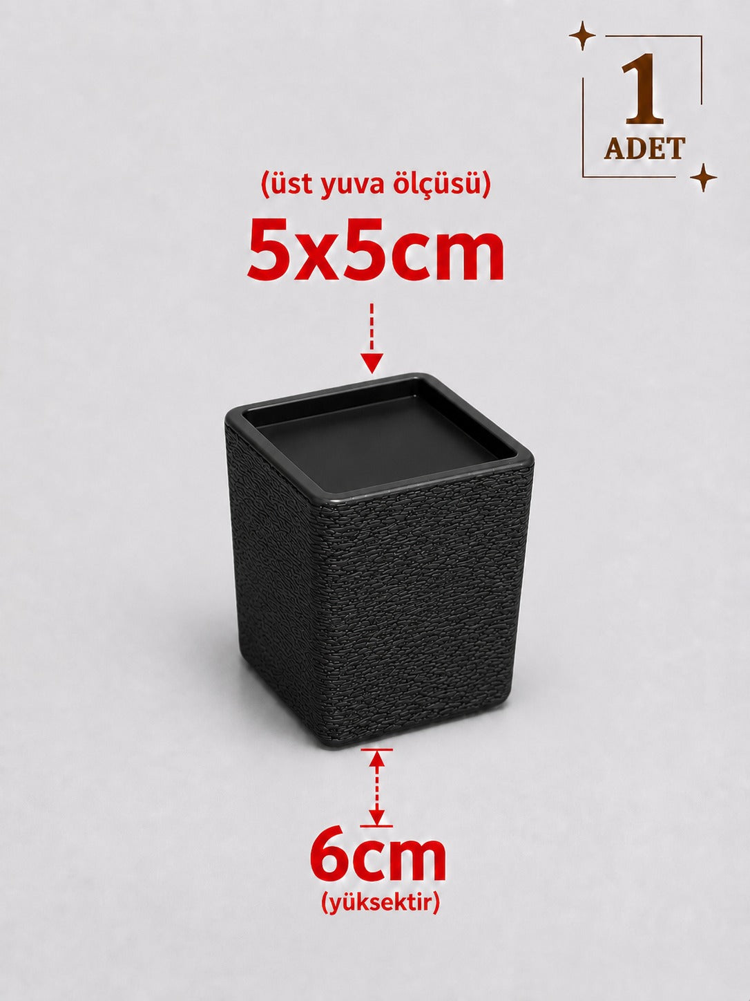 Kare Mobilya Ayak Yükseltici – 1 Adet