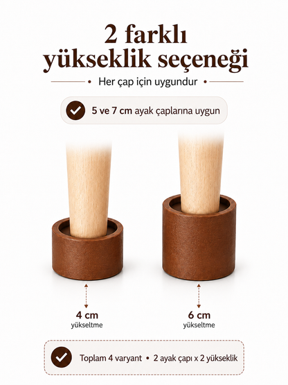 Yuvarlak Mobilya Ayak Yükseltici